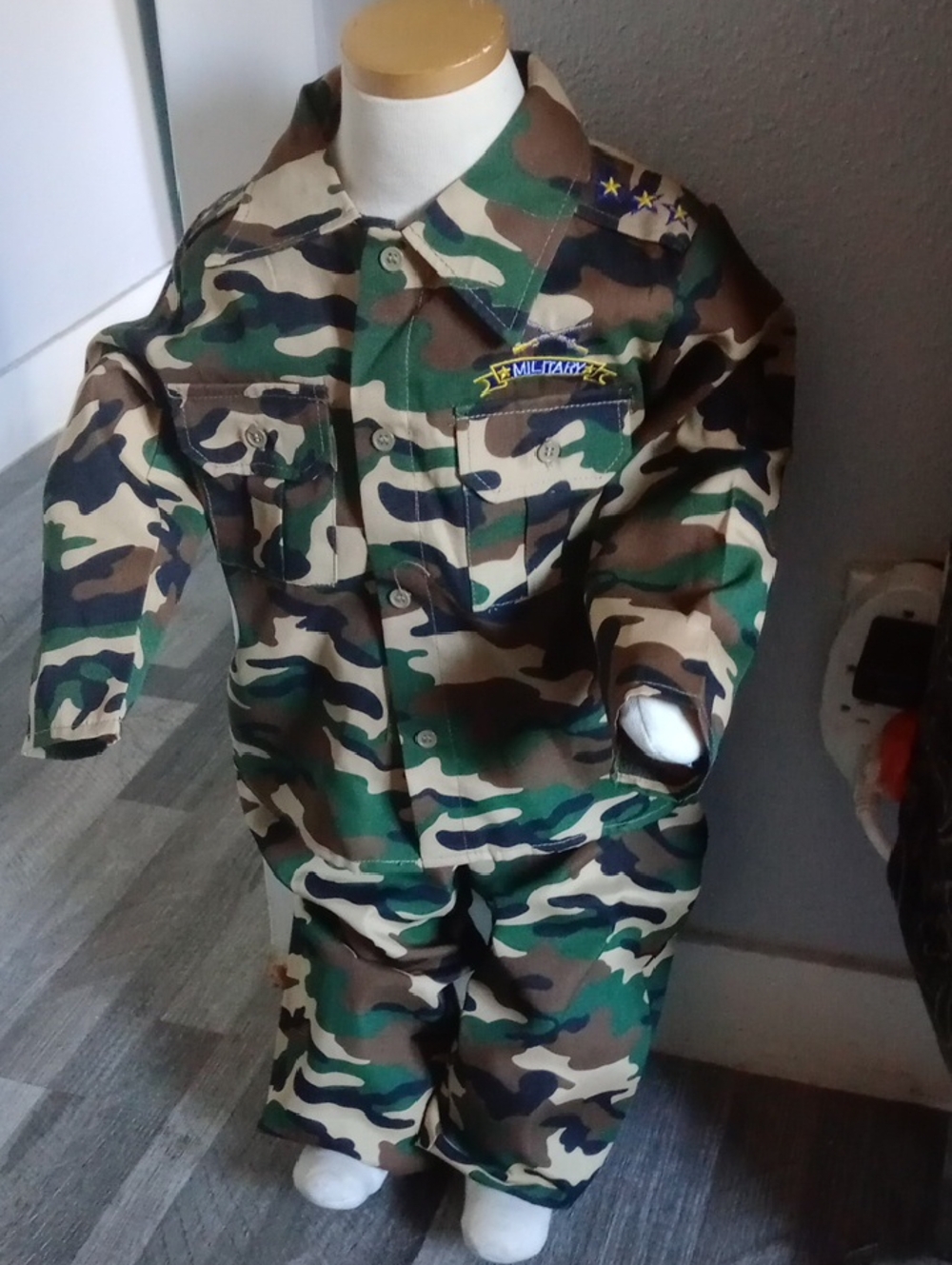 Kids Camouflage Matching Set - Green Camo Jacket & Pants